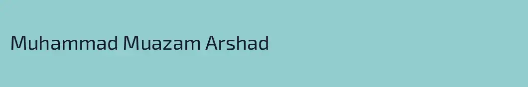Muhammad Muazam Arshad
